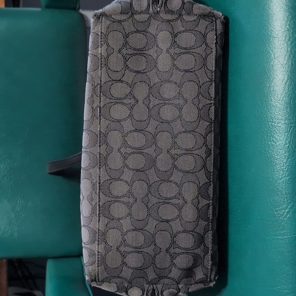 Coach Black and Gray Signature Tote - Picture 2 of 4